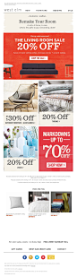 west elm - HUGE Sunday Sales! (Up To 70% Off)