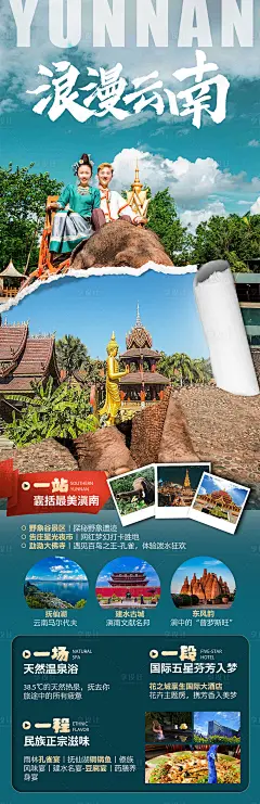 浪漫云南旅游海报-源文件