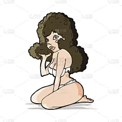 卡通海报女郎