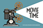Vintage film projector