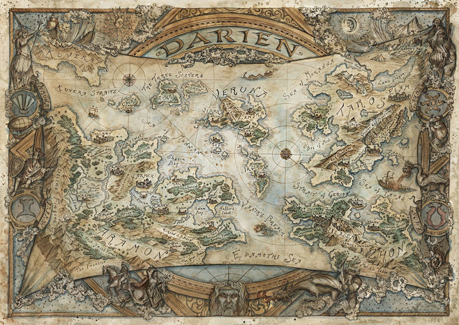 Map of Darien