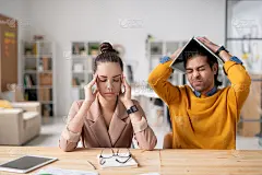 下班累了