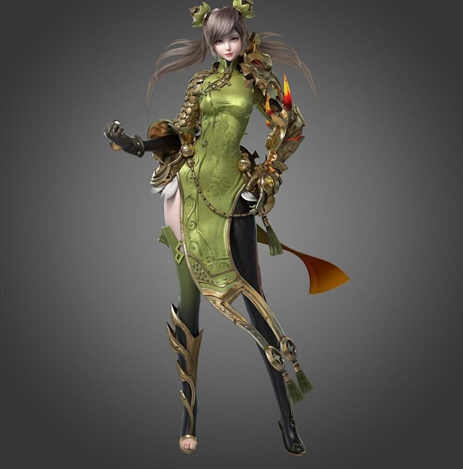 【新提醒】游戏CG原画-女角色站姿动作1500P - 2D资源库 - CG模型王 - www.cgmxw.com