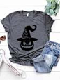 Halloween Skull Print T-Shirt