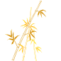 金色竹叶PNG