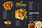 Premium Vector | Digital restaurant menu horizontal  format