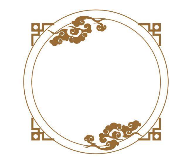 中国风古风中式边框纹理装饰透明免抠PNG图案 PS影楼合成素材 (30)