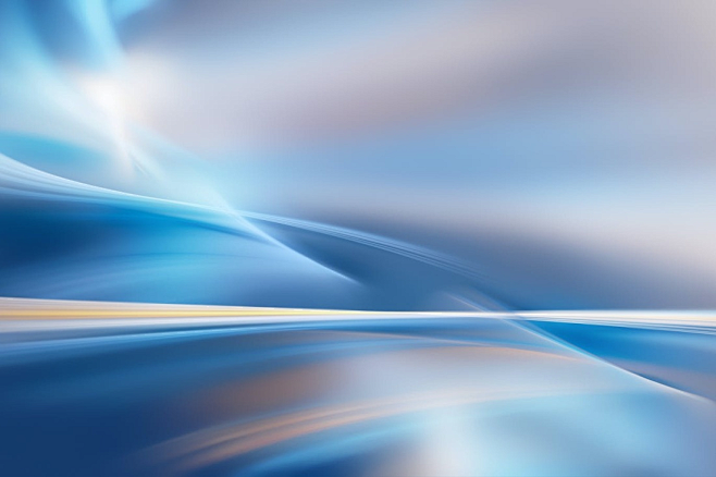抽象 闪耀 柔和 蓝色 波浪 背景 抽象...