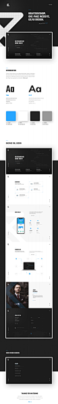 KraftDevShop. One-page Website Design. on Behance