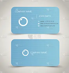 名片设置模板。矢量插图。