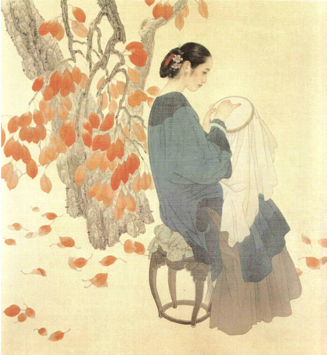 工笔仕女图
