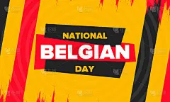 比利时国庆节。比利时独立日。比利时一年一度的节日，于7月21日庆祝。爱国的设计。海报，贺卡，横幅和背