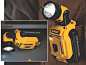 Dewalt DCL500 12 Volt Max Lithium Ion Cordless Work Light Showing Magnet and Belt Clip