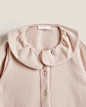 Zara Home 圆翻领儿童粉红色绒布秋冬睡袍居家服外套 41613434620-tmall.com天猫