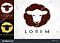 Sheep logo. Lamb vector.