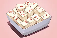 手绘原味炒酸奶元素插画