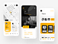 Renge - Other Screens design animation ios android mobile app design explore map app connect minimal map mobile app design mobile app app uiux ux ui