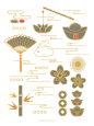 中秋素材 线稿 png