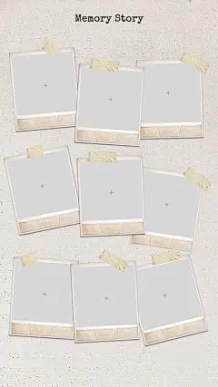 Minimalist Memory Photos Layout Template Instagram Story