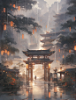 一夜满林星月白，亦无云气亦无雷