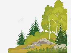 水彩环保林木手绘园林植物景观树矢量图 环保设计 矢量图 绿化 绿树 绿色 规划 透明图 元素 免抠png 设计图片 免费下载 页面网页 平面电商 创意素材