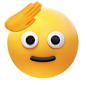敬礼脸 PNG、SVG 插图