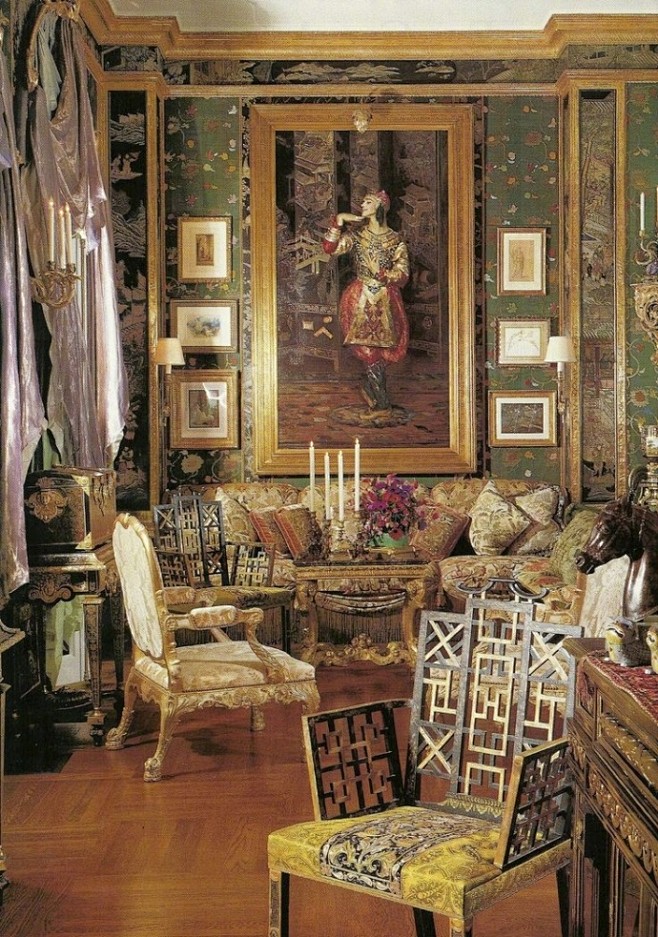 Ann Getty的家风格浓烈，私人收藏...