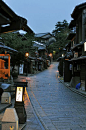 This pretty street in Kyoto is much how I might envision Titipu on a rainy night, Japan