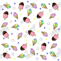 卡通雪糕底纹插画 【酷图网】卡通,雪糕,底纹,插画,卡通雪糕,底纹插画,