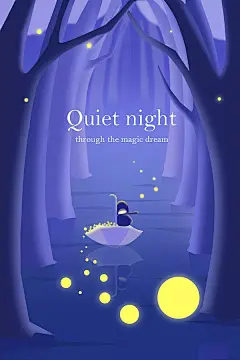 手机壁纸②（5/7）静夜萤火