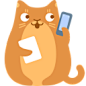 免扣背景PNG素材#卡通元素#可爱猫咪PNG图标