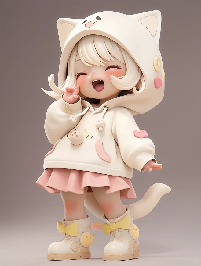 AI盲盒设计｜可爱猫猫女孩IV