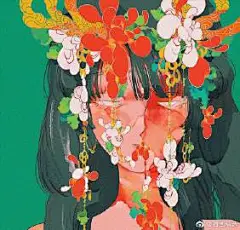 插画师chae_ssss的最新一组插画作品，她的作品配色总是那么大胆，使用碰撞的色彩创作插画丝毫不突兀，每一幅画都有着浓烈的个人风格！太棒了！#插画# #插画分享# ​​​​