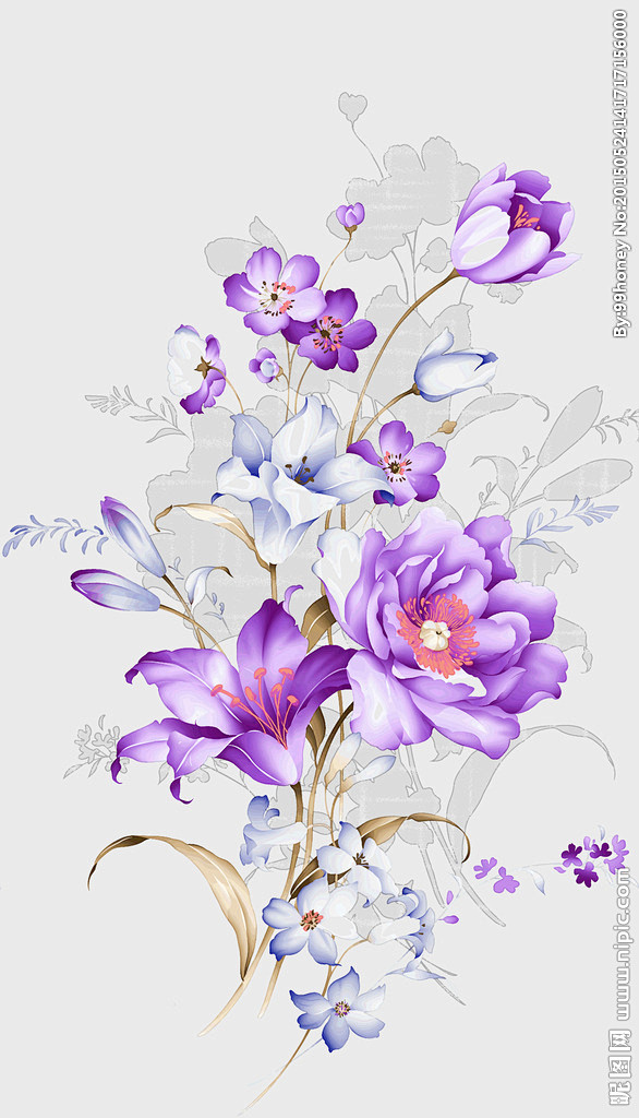 手绘花卉