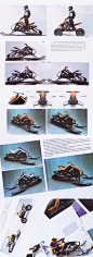 KTM X2 HYBRID, SNOWMOBILE + ATV : KTM X2 HYBRID  All year hybrid powersport vehicle. ATV-Snowmobile. Base for my graduation thesis for Lahti University of Applied Sciences Institute of Design. It was selected for the most innovative thesis in Lahti Univer