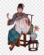 中国古代女子刺绣图装饰图案PNG图片➤来自 PNG搜索网 pngss.com 免费免扣png素材下载！