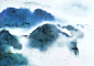 水彩山水_画画的非晚__插画师作品_涂鸦王国gracg.com