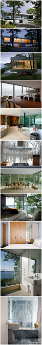 #别墅设计#美国纽约林中别墅Clearhouse 设计师Stuart Parr Design。