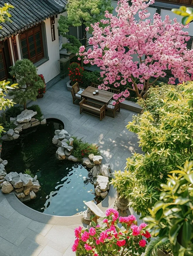 诗意栖息地：美到窒息的惬意小院夏景！！ - 小红书-花瓣网