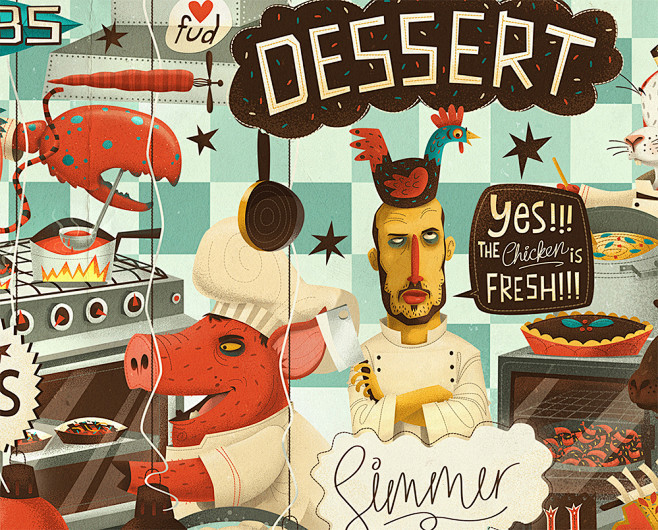 Menu Cover : Illustr...