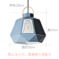北欧后现代简约餐厅咖啡厅饭馆吊灯复古工业风网咖铁艺马卡龙灯具-淘宝网