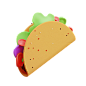 Mexican Taco 3D Illustration