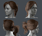 Nova Hairmockup (WIP), Thomas Pecht : Mockup of a hairstyle via Fibermesh to be used as a guide for low poly strip modelling for a realtime model. Testing some fresh approaches.