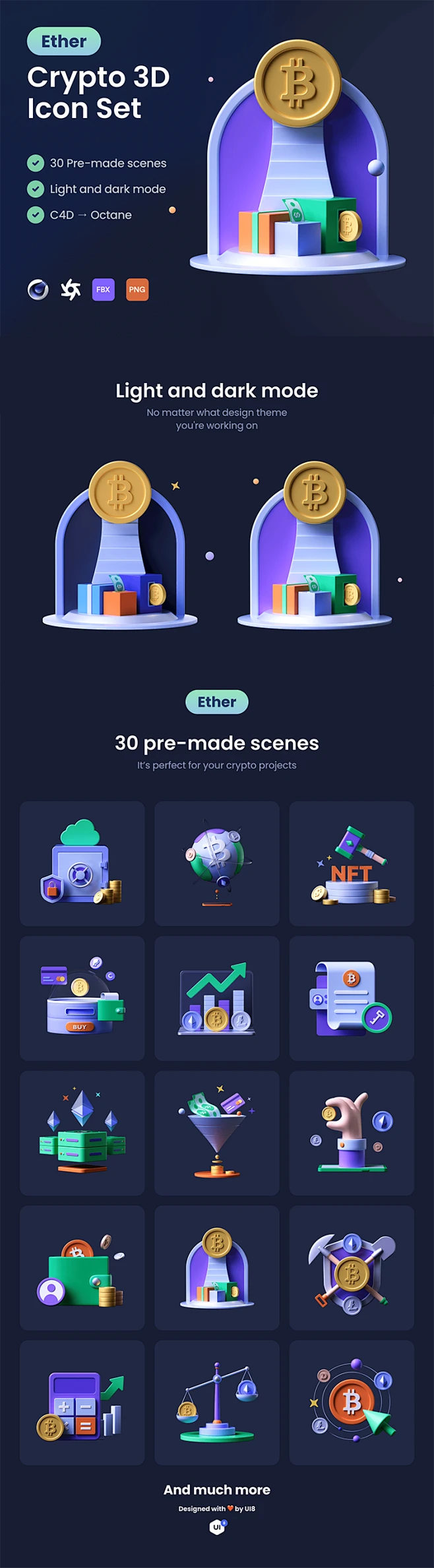 #icon图标# 3D立体加密虚拟货币场景钱包地球仪计算器C4D图标icon素材包图片_icon、贴纸、徽章图片素材-花瓣网