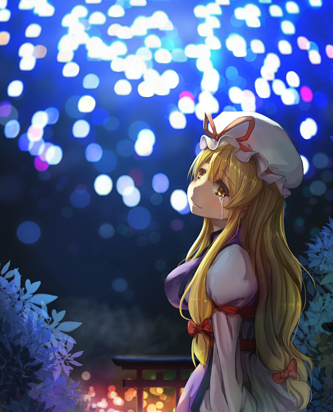 「紫と花火」/「Poly」のイラスト [...