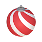 Christmas Ball 3D Illustration