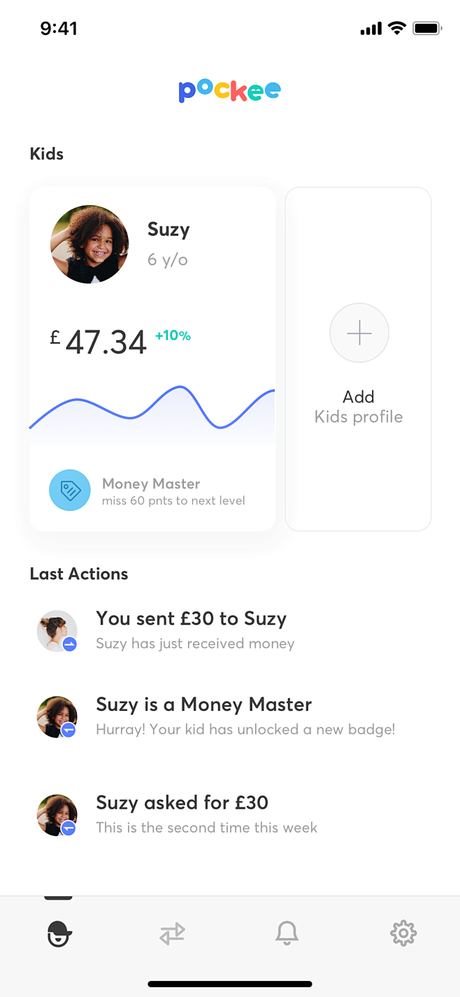 Parent home ui