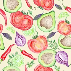 素食蔬菜模式——背景装饰Vegetarian Vegetable Pattern - Backgrounds Decorative艺术、秋天、背景、胡萝卜、装修、装饰,设计师,绘图,食物,水果,花园,绿色、健康、插图、孤立的,自,洋葱,有机的,模式,胡椒,植物,红色,无缝,夏天,西红柿,蔬菜,素食者,壁纸,水彩,黄色 art, autumn, background, carrot, decoration, decorative, designer, drawing, food, fruit, garden