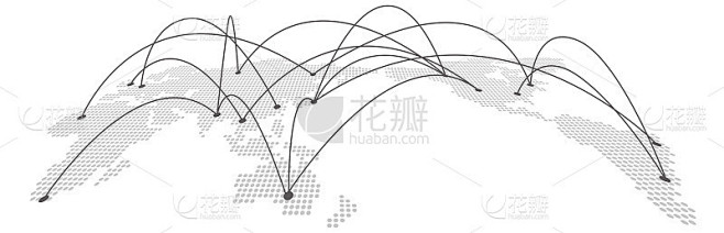 世界通信网络地图