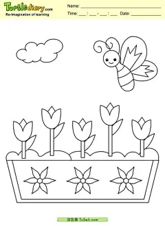 10张春天的花园游乐场有趣的风景涂色简笔画下载！ | 涂色集，涂色画打印大图 : 当你画春天的花朵时，还可以尝试以下技巧和建议：观察真实的花朵：找到一朵真正的花朵作为参考，观察它的形状、颜色和细节。这有助于你更准确地捕捉花朵的特征。练习花朵的基本形状：花朵的形状各不相同，但其中有一些常见的基本形状，比如圆形、椭圆形或锥形 10张春天的花园游乐场有趣的风景涂色简笔画下载！